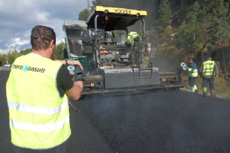 Control de pavimentació de les carreteres d'Andorra