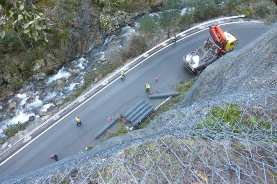 Slope treatment of the general road network. Year 1991 until 2020